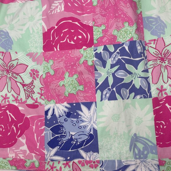 Lilly Pulitzer Women Vintage Y2K A Line Skirt Floral Charming Patchwork Small 4 - Picture 2 of 10